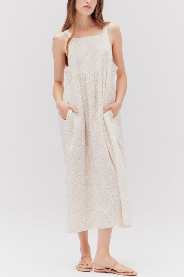 Willow Midi Dress | Ditsy Shadow