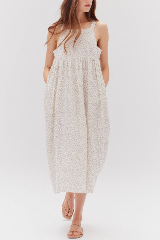 Willow Midi Dress | Ditsy Shadow