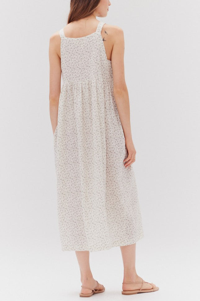 Willow Midi Dress | Ditsy Shadow