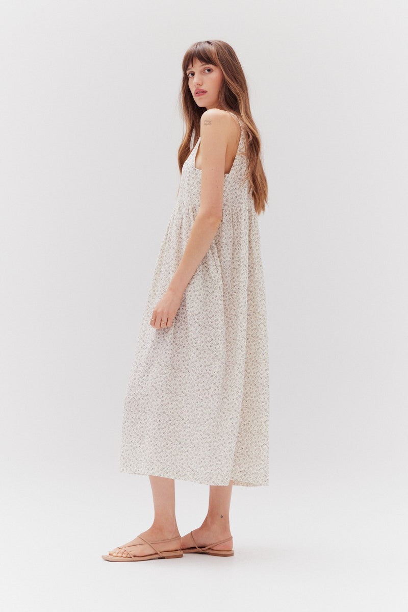 Willow Midi Dress | Ditsy Shadow