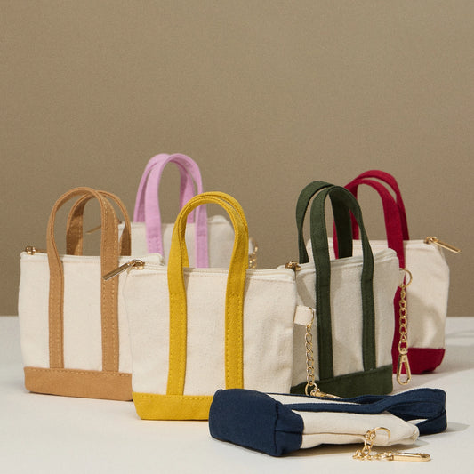 Mini Tote Bag Charm | Olive