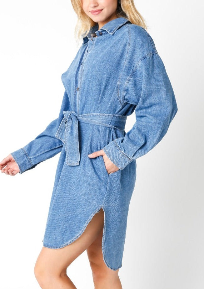 Hey Cowboy Denim Dress