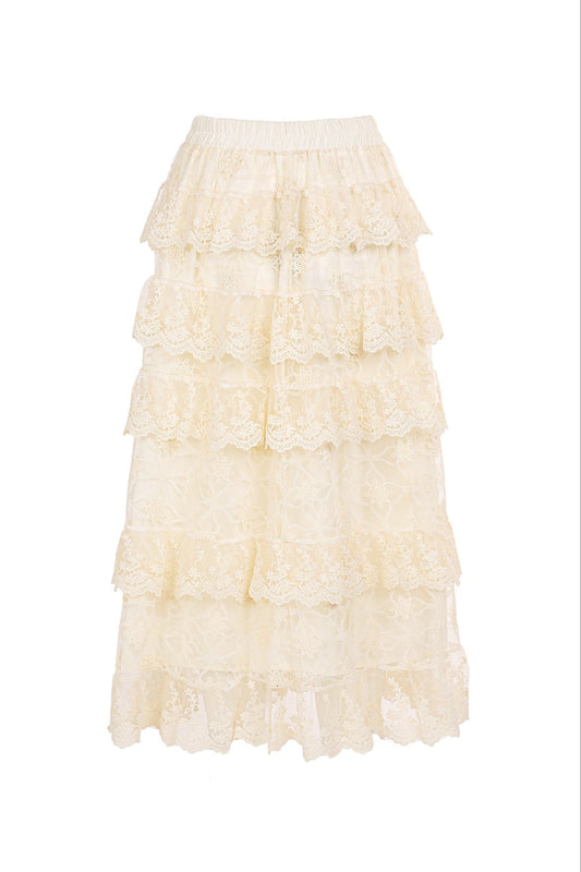 Never Tulle Late Skirt | Ivory