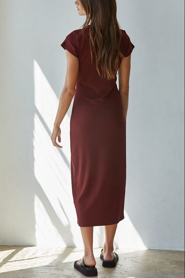 Sylva Midi Dress | Wine