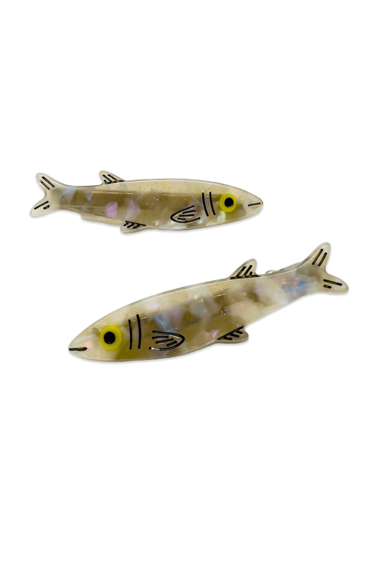 Sardine Alligator Hair Clip Set