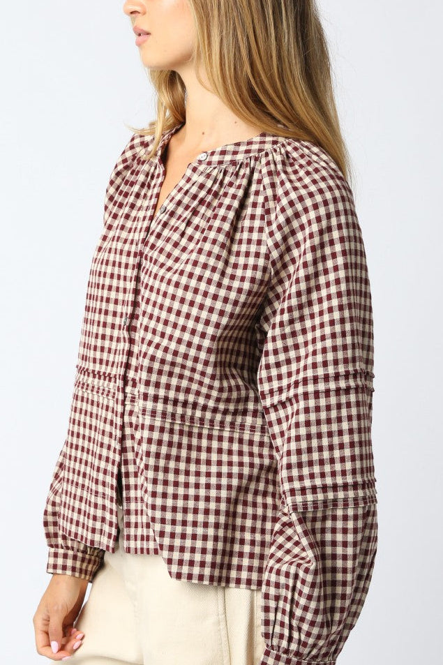 Bonfire Gingham Blouse
