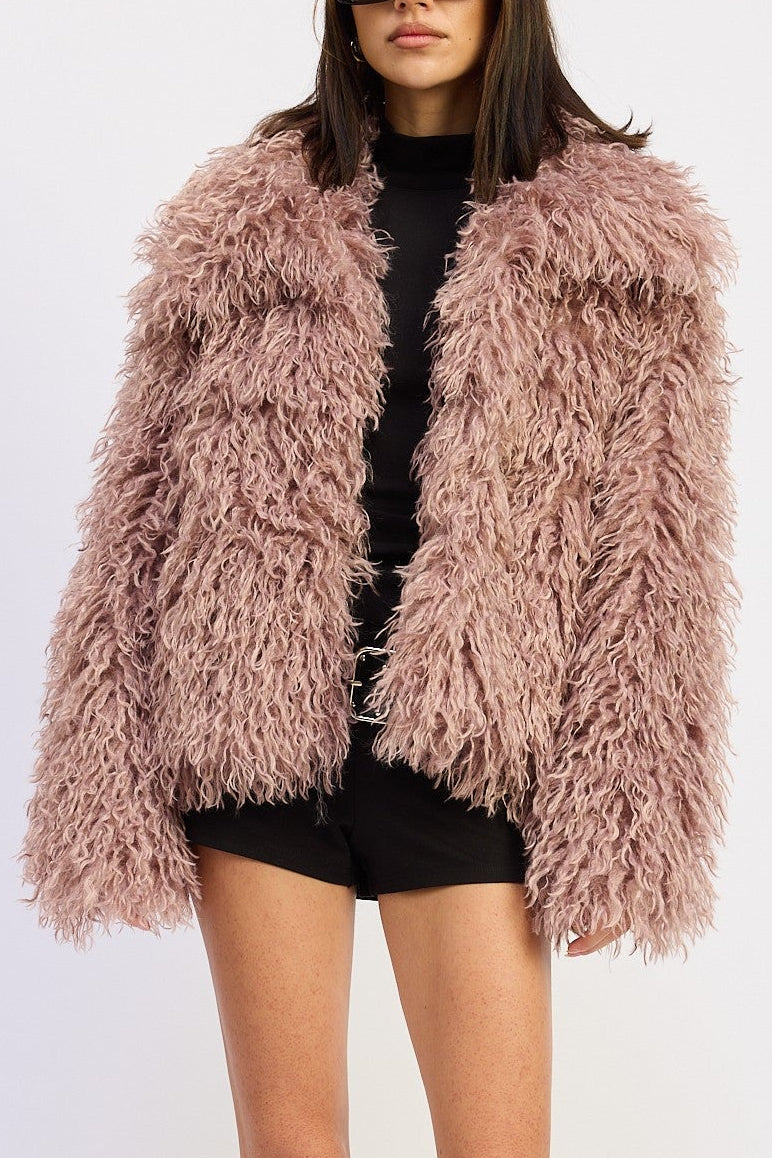 Rebel Rebel Faux Fur Jacket