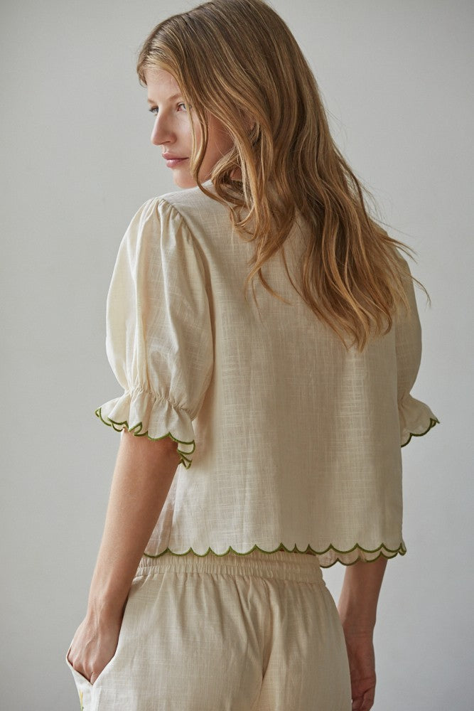 Athena Front Tie Top