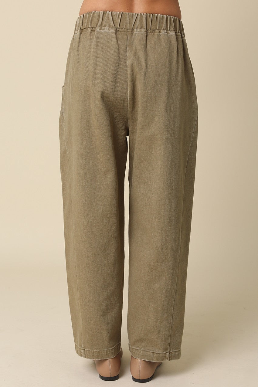 Easy Barrel Pants | Light Olive