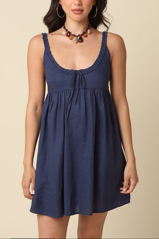 Midnight Babydoll Mini Dress