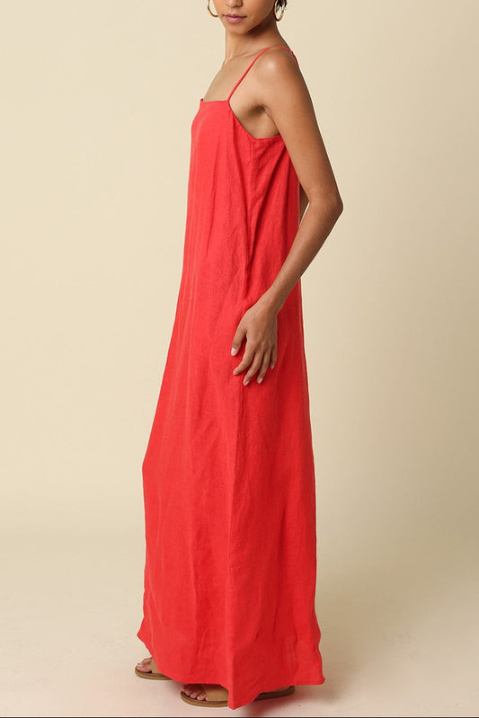 Hard Launch Maxi Dress | Red