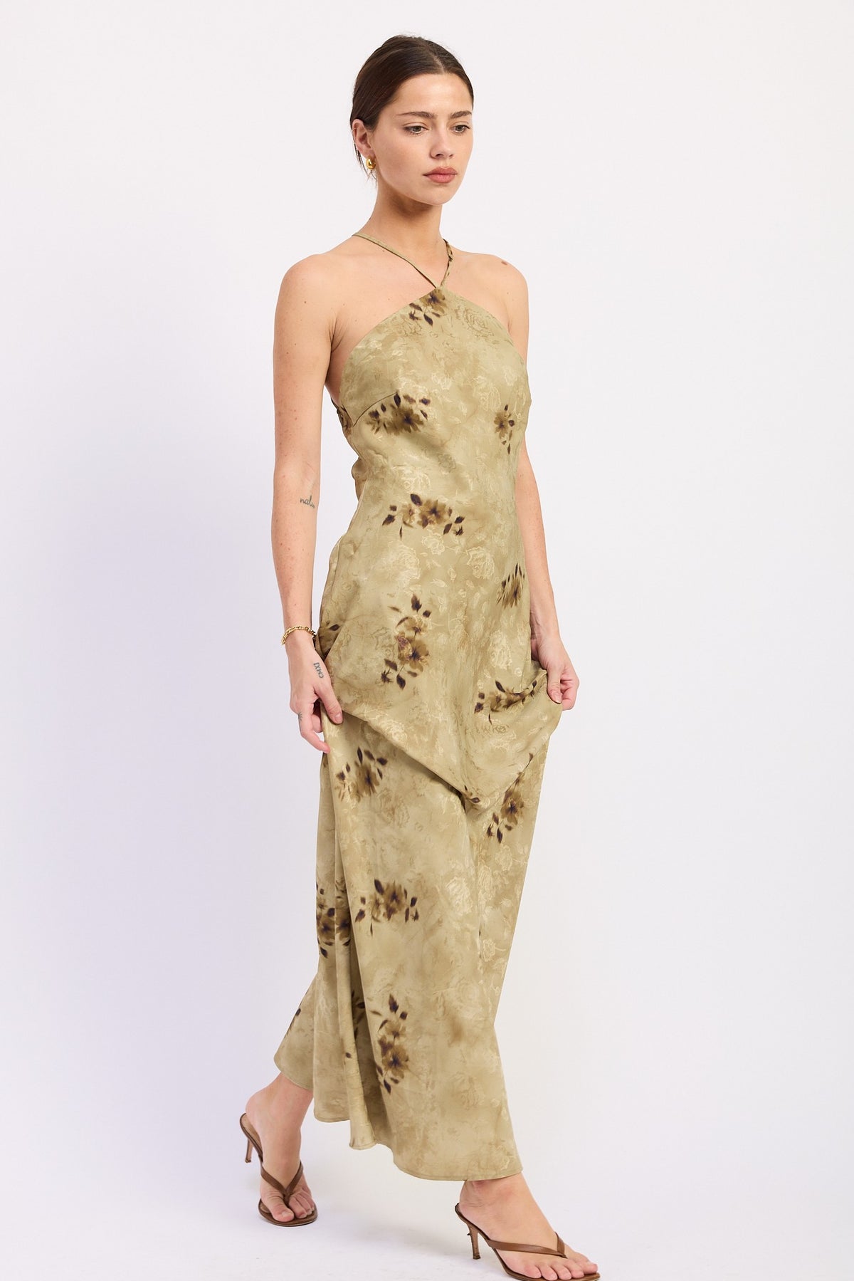 90s Green Dream Maxi Dress