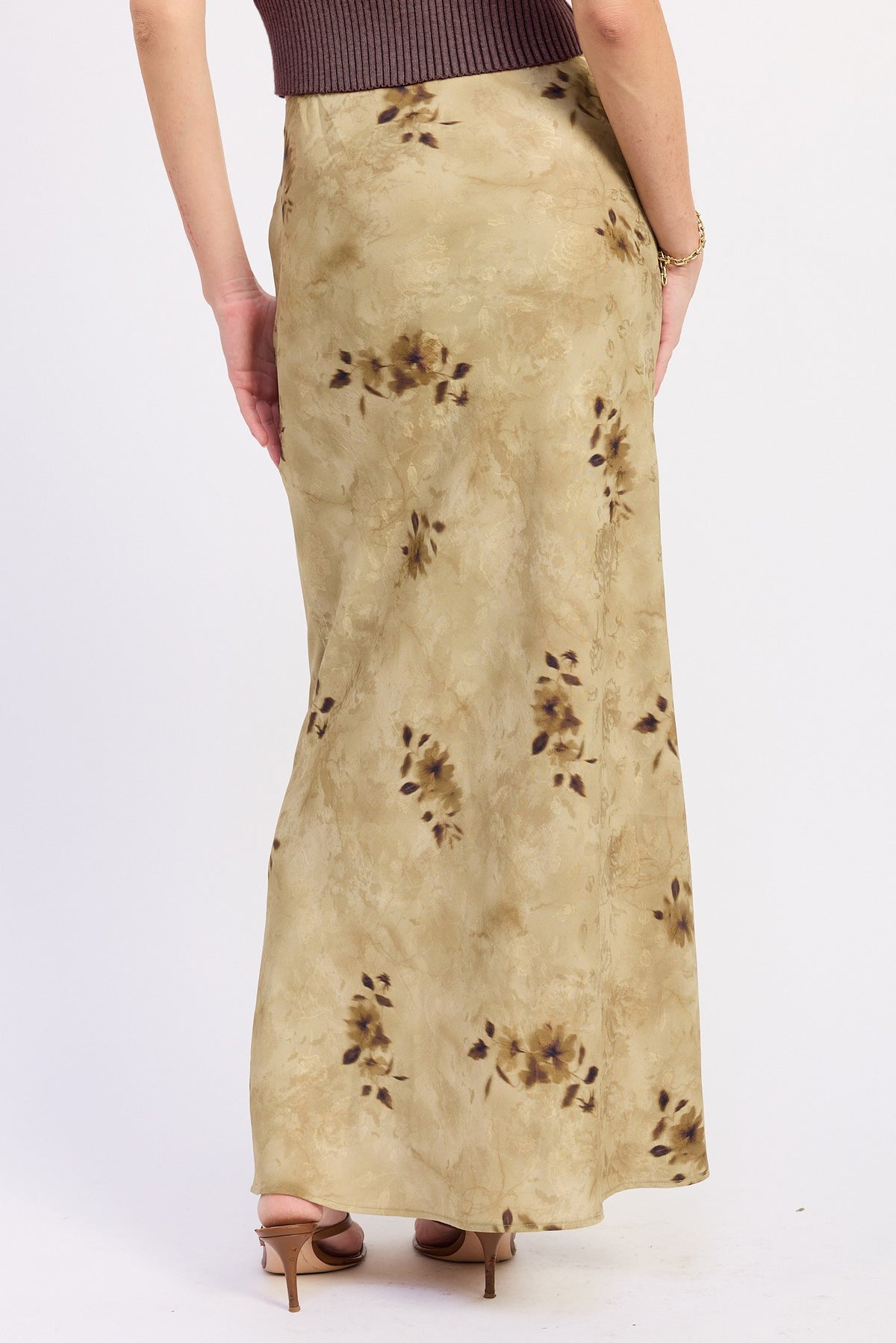 90s Green Dream Maxi Skirt