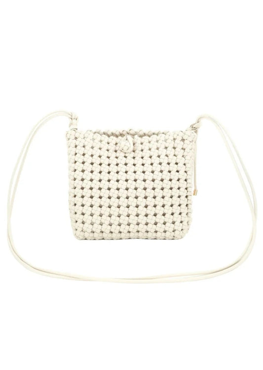 Going Places Woven Bag | White