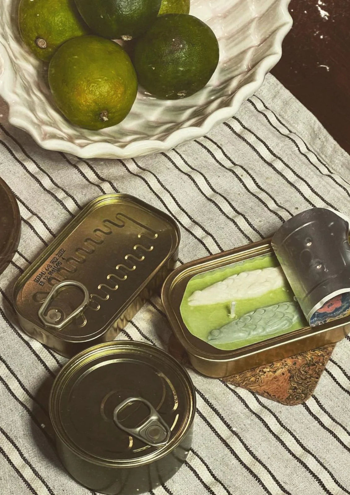 Tinned Fish Candle | Sardines in Olive Oil and Sea Salt