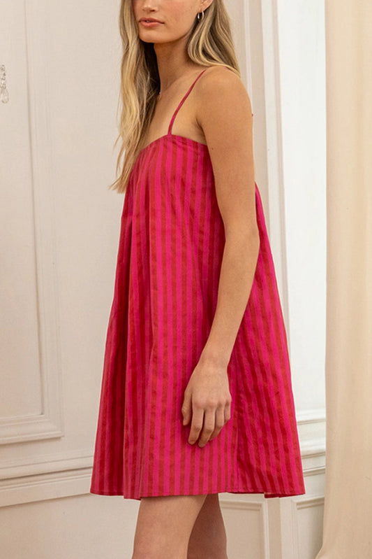 Sweet Like Candy Stripe Mini Dress | Pink