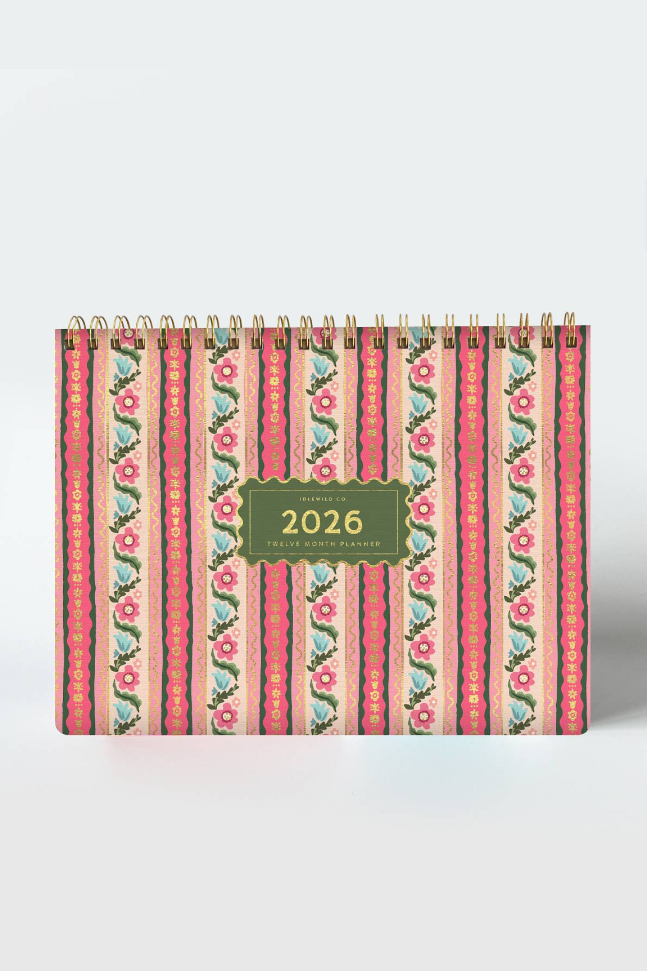 2026 Desktop Planner | Block Print Stripe