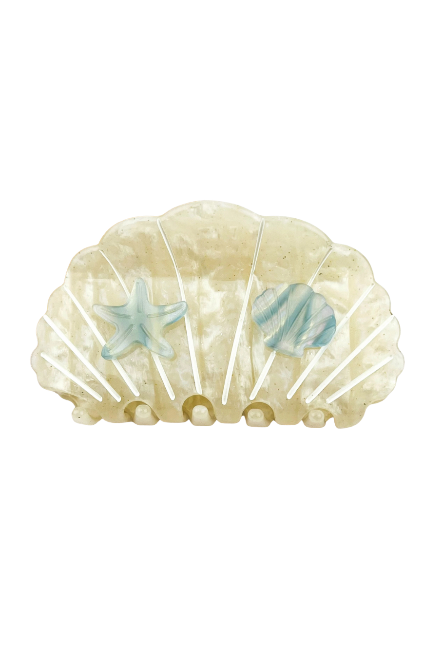 Ocean Treasures Hair Claw | White