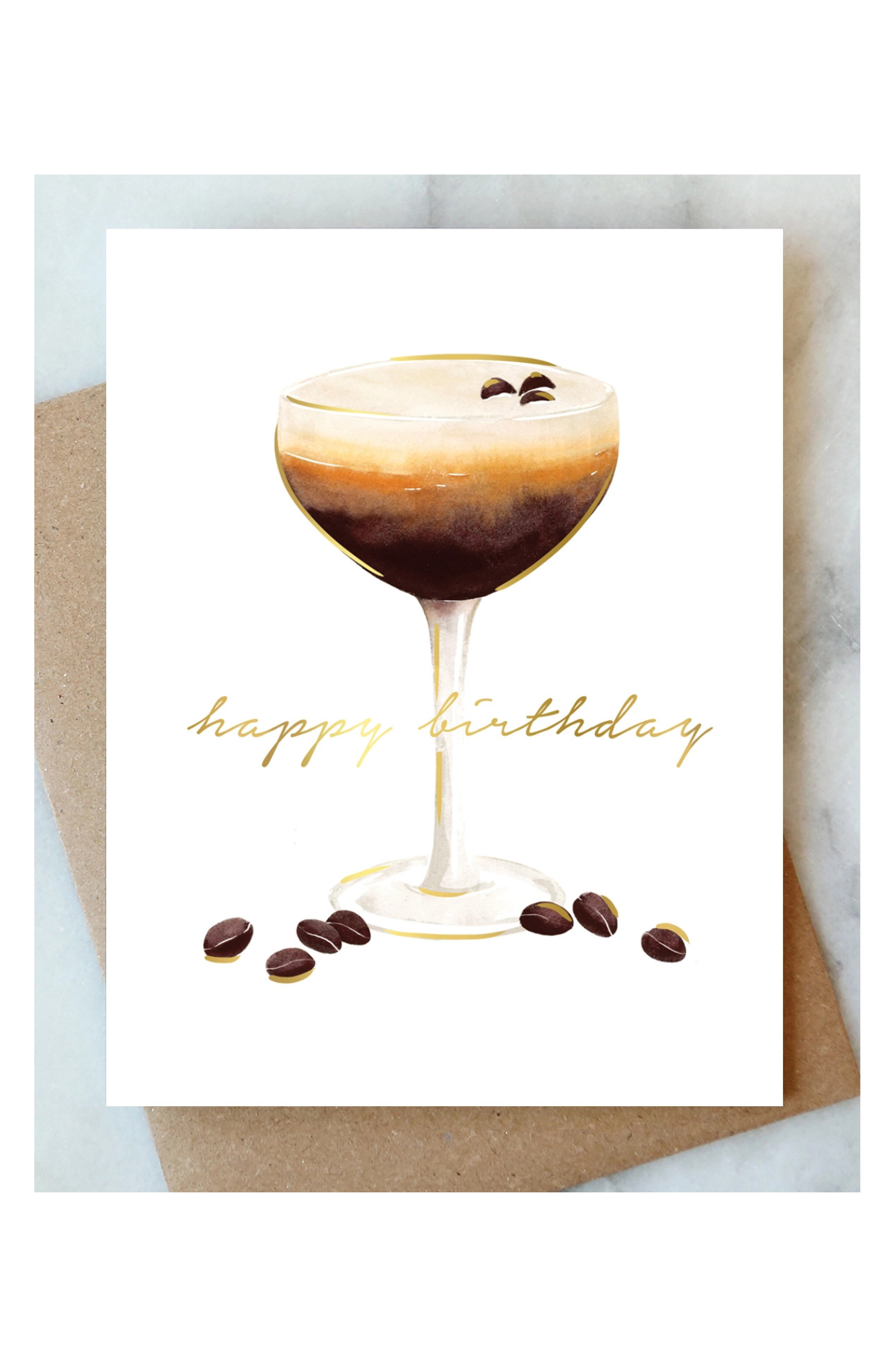 Espresso Martini Birthday Card