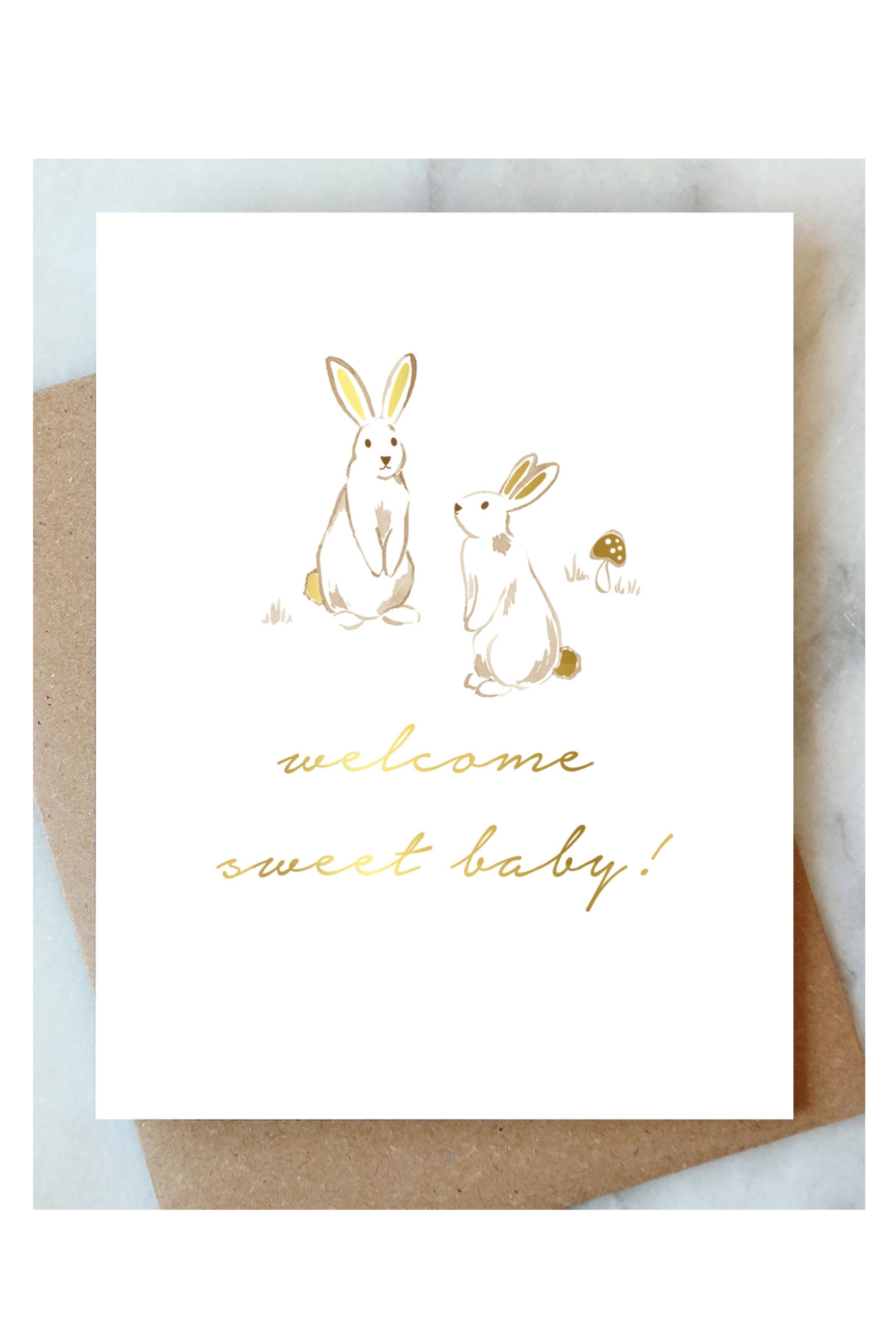 Bunnies Sweet Baby Card