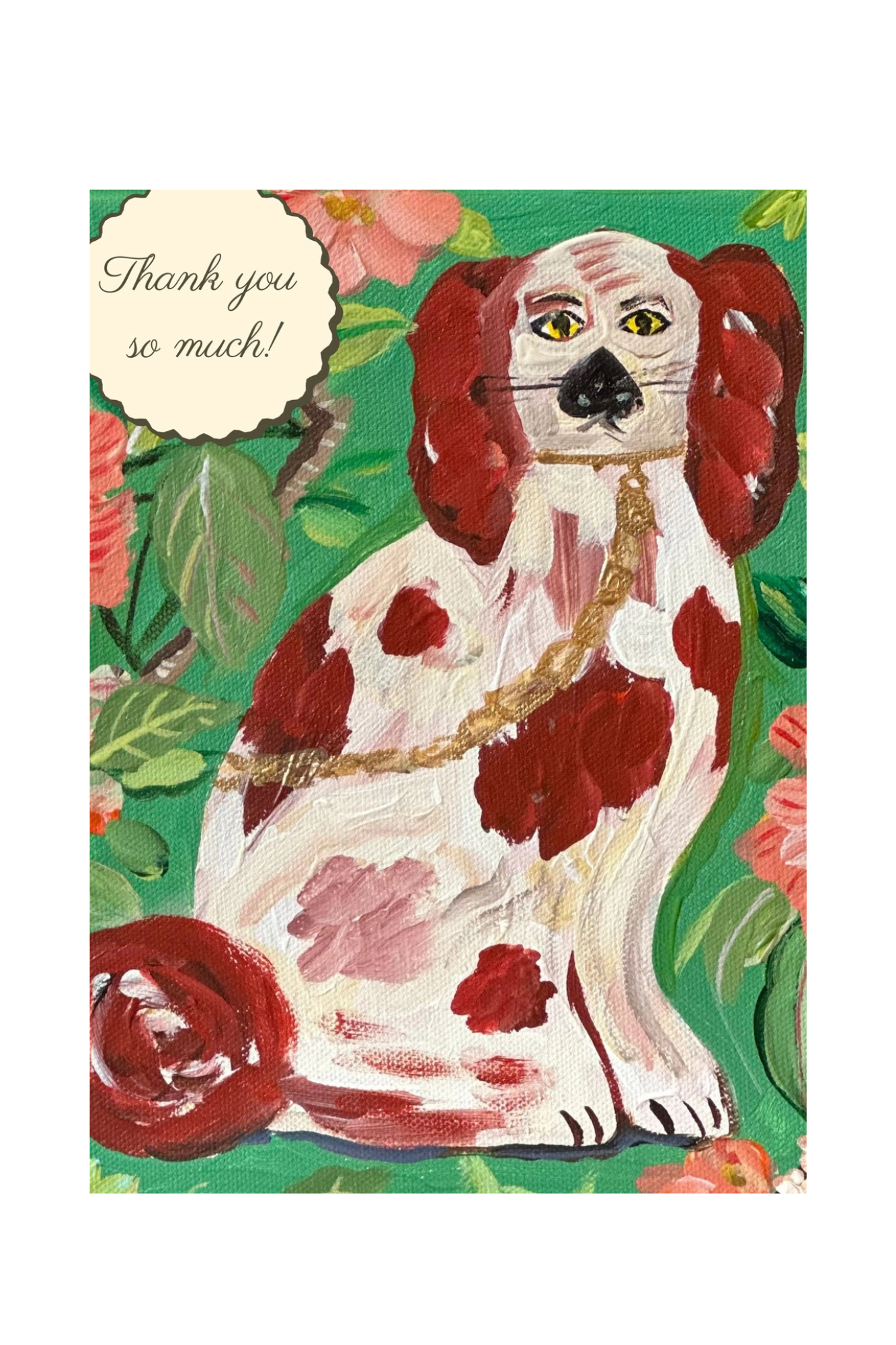 Staffordshire Thank You Card