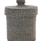 Sisal Lidded Container Basket | Gray