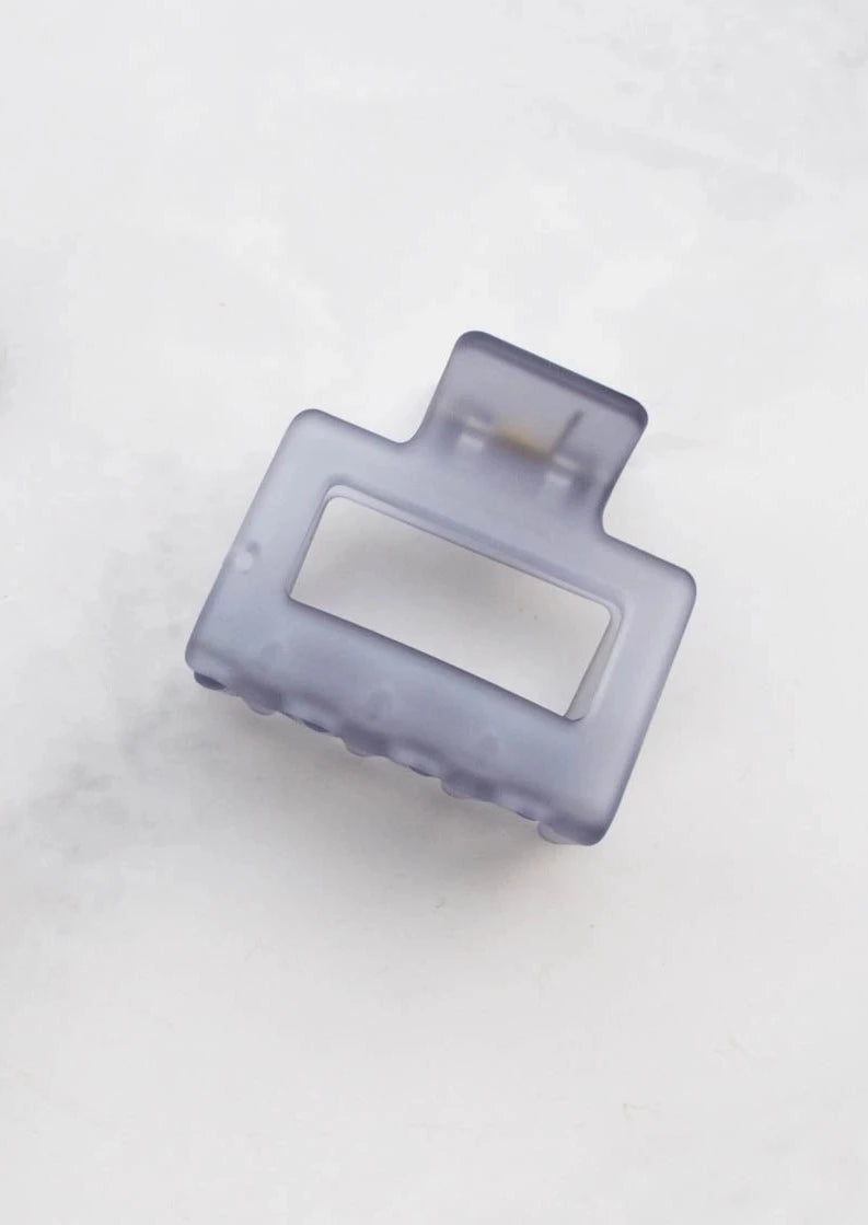 Boxy Hair Clip | Ice Matte Blue