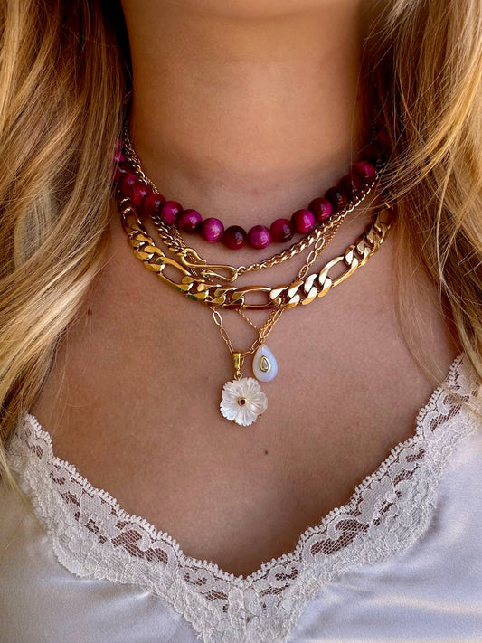 Cora Chain and Snake Necklace