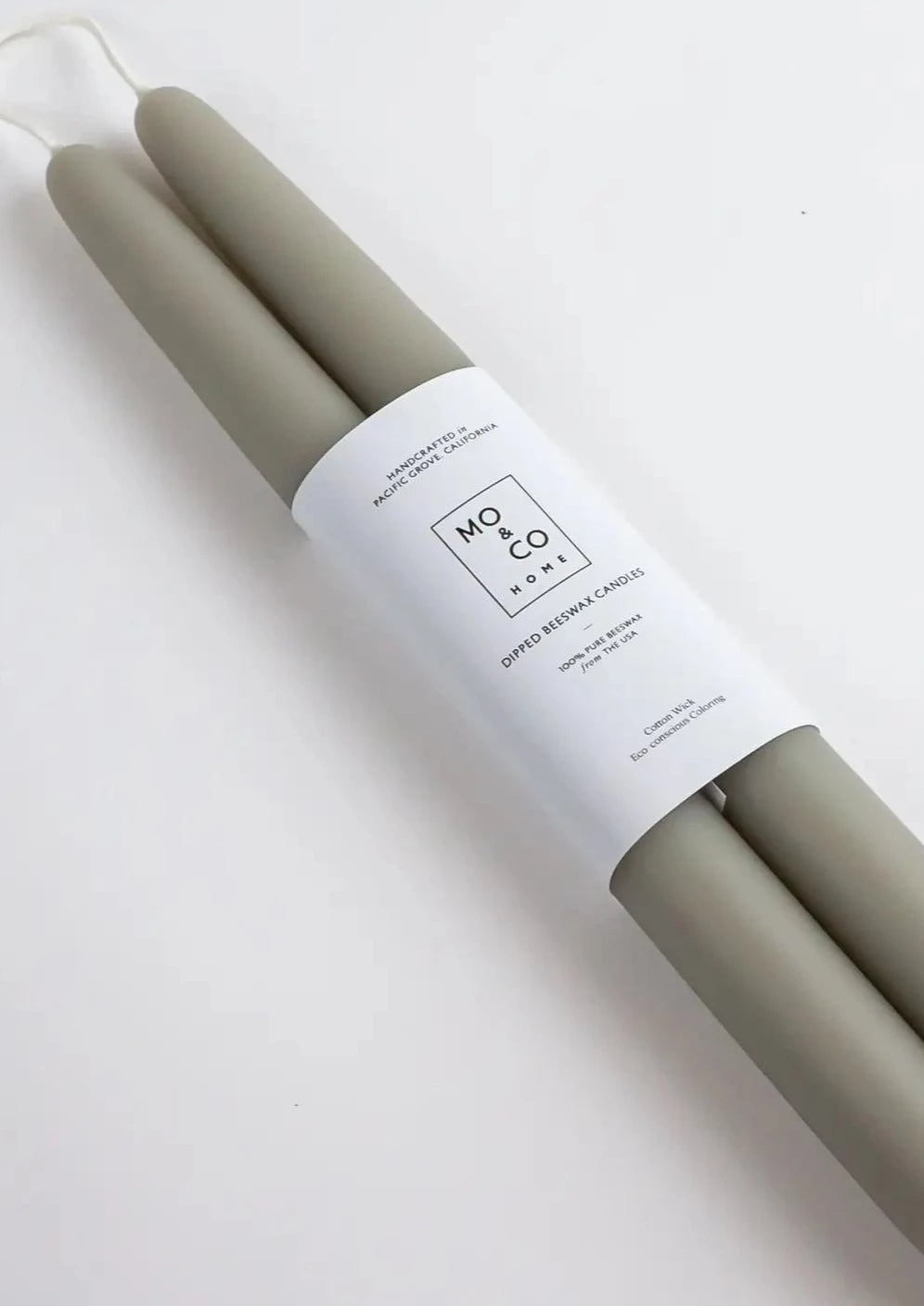 Beeswax Dipped Candles | Sage