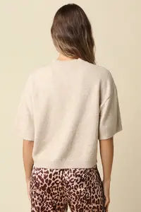 Half Sleeve Sweater | Oat