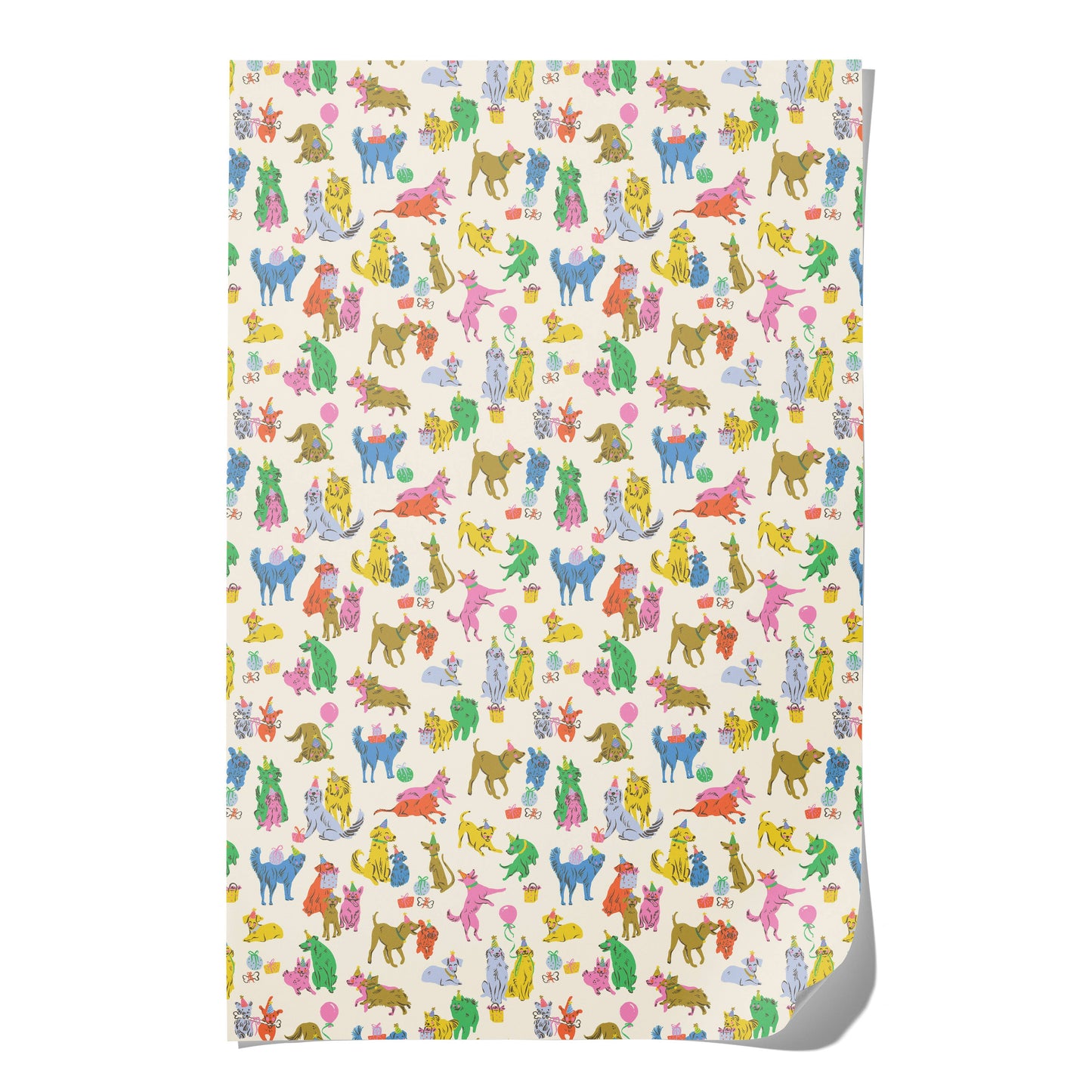 Puppy Party Rolled Gift Wrap