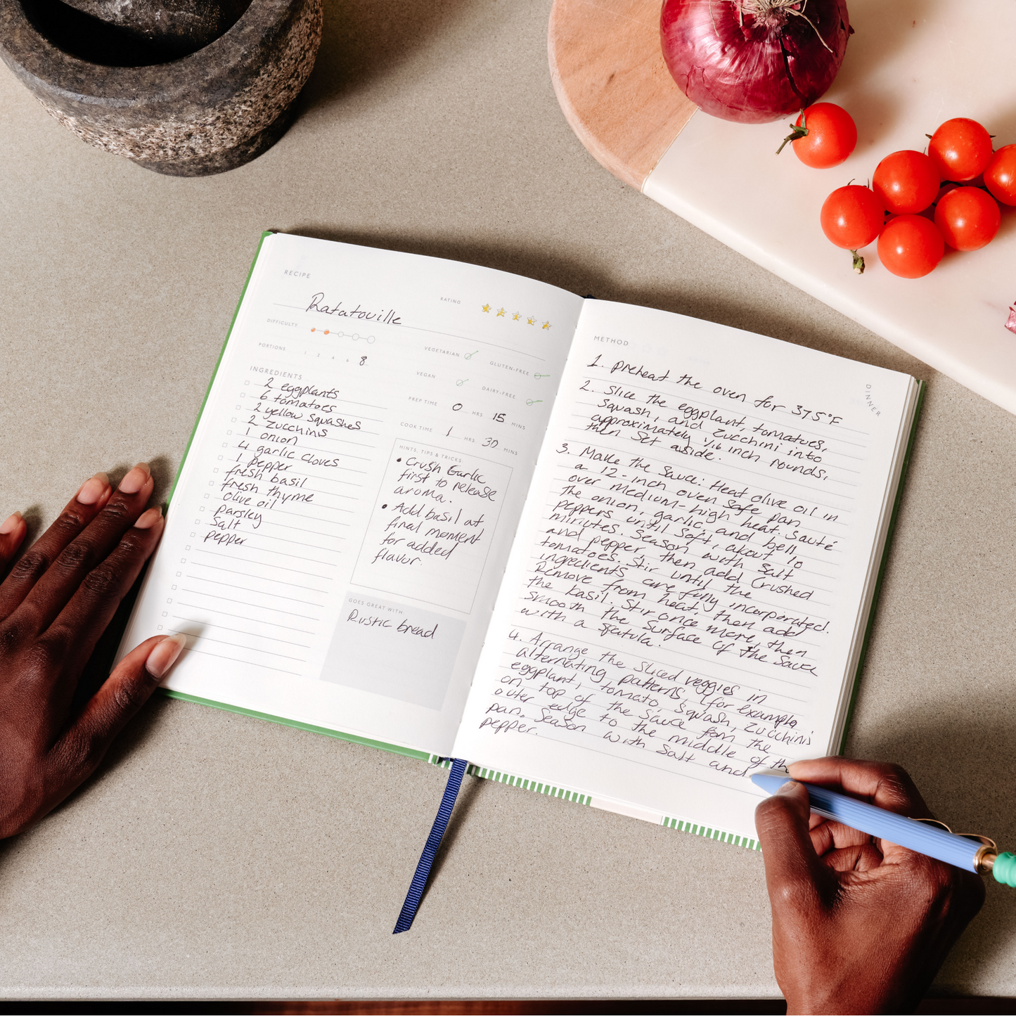 Vegetable Medley Hardcover Recipe Journal