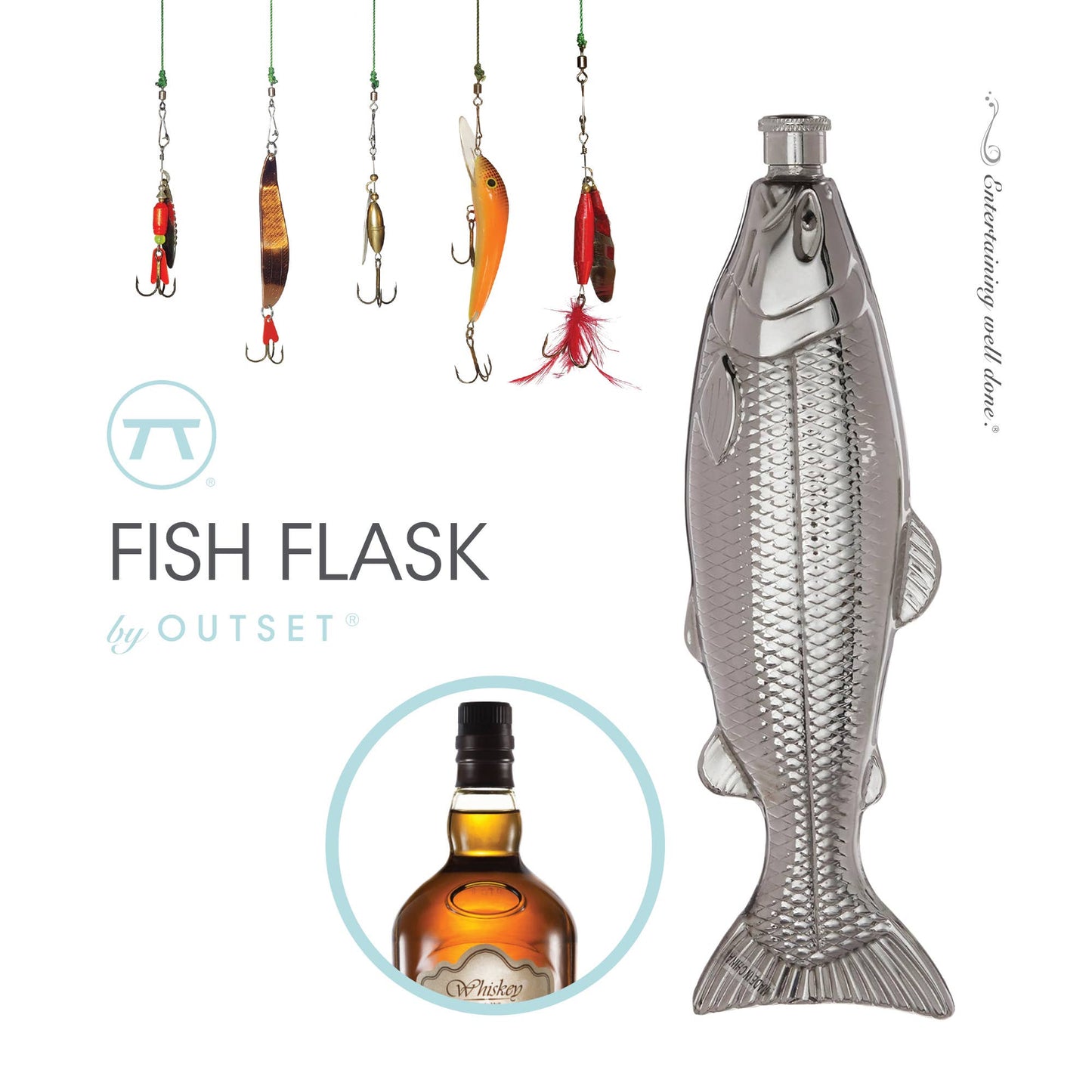 Drink Like A Fish Flask | 4oz
