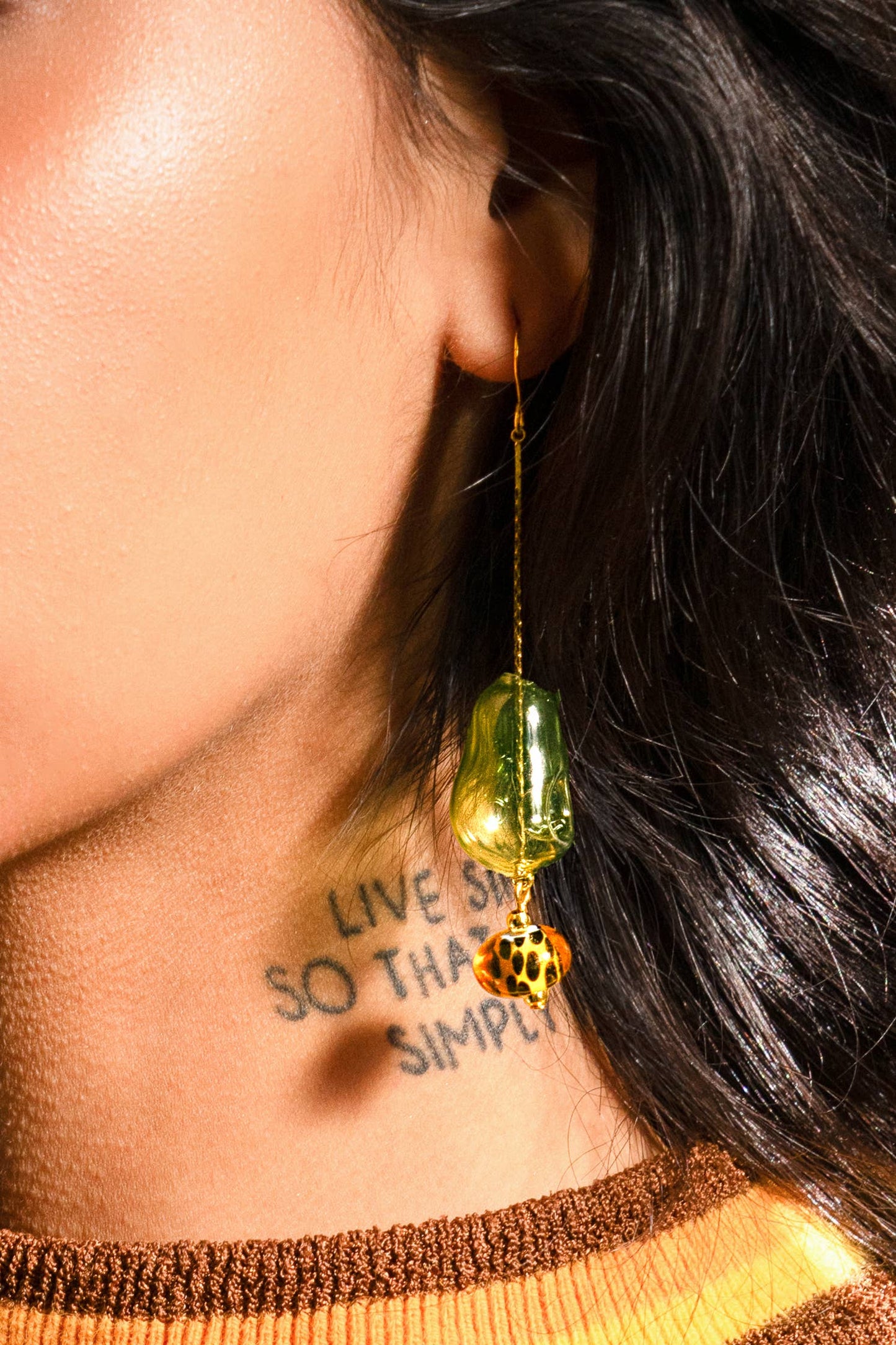 Lennox Dangle Earring | Green