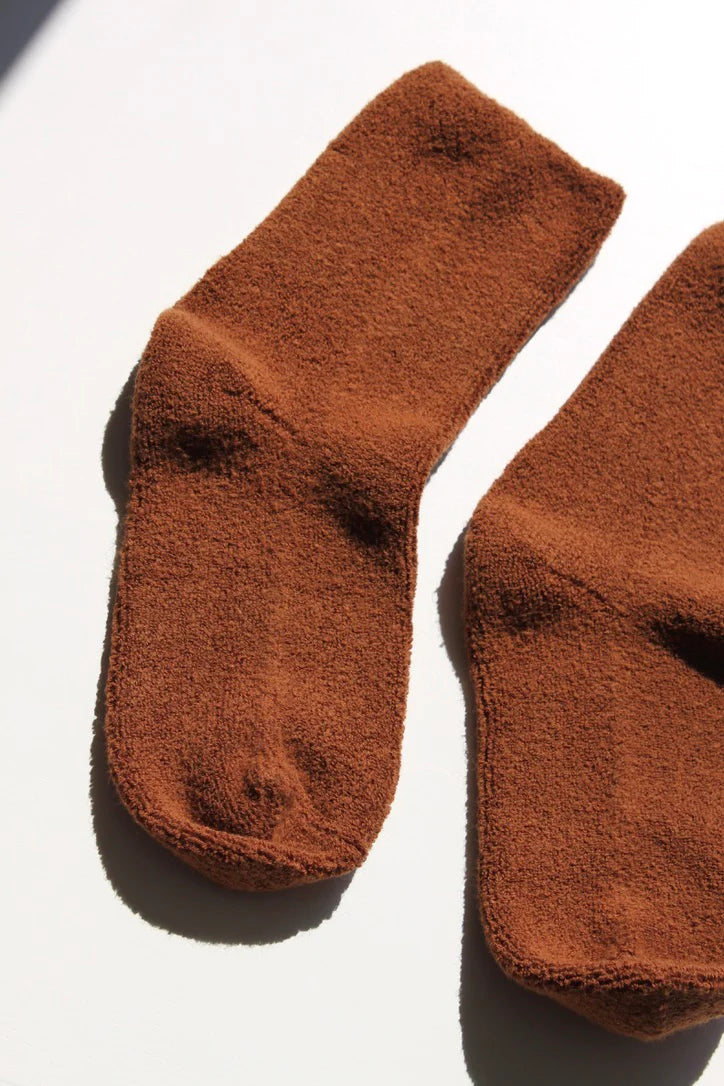 Cloud Socks | Sepia