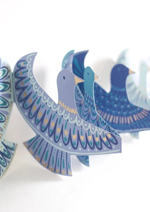 Dove Concertina Garland