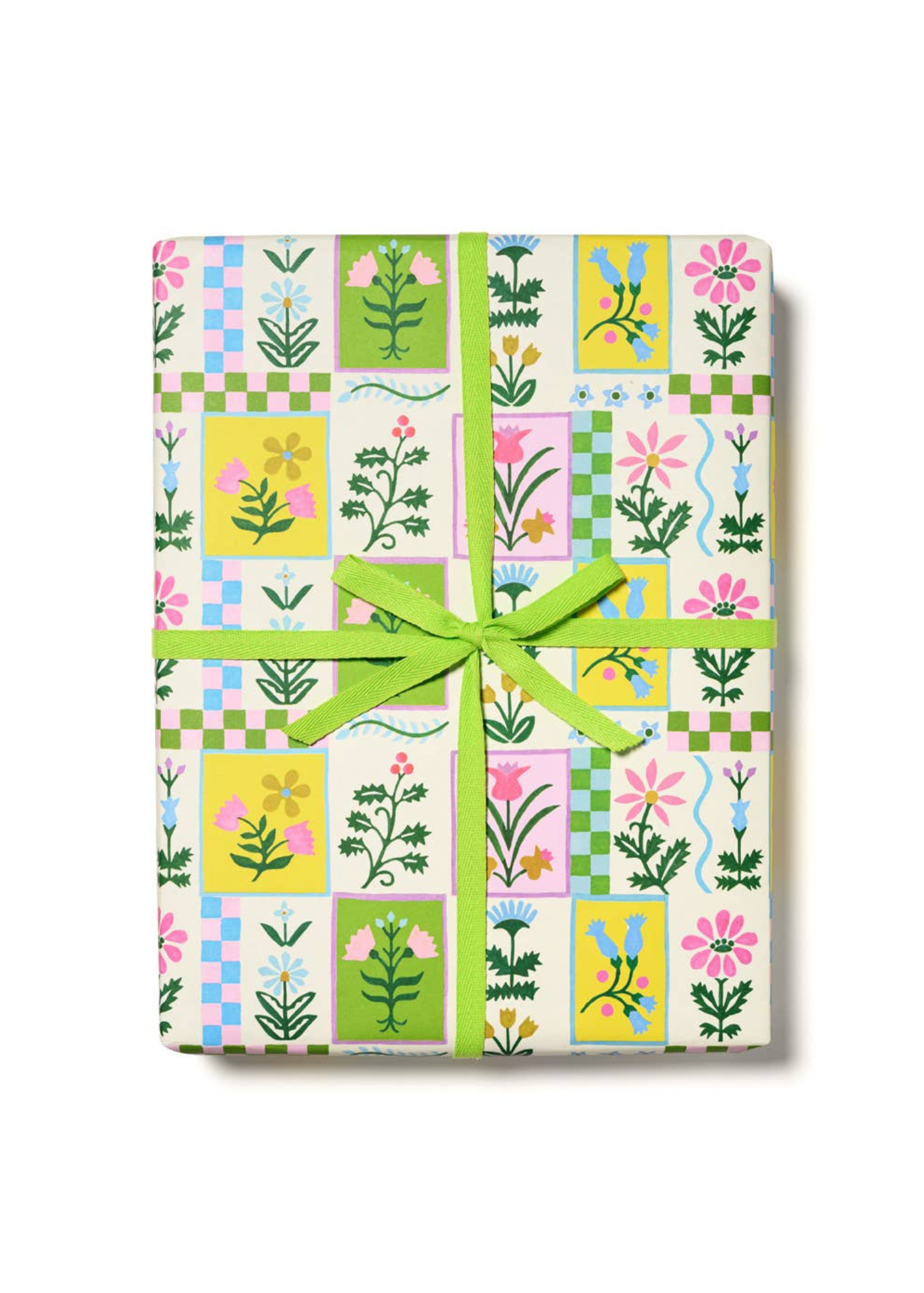 Retro Flower Rolled Gift Wrap