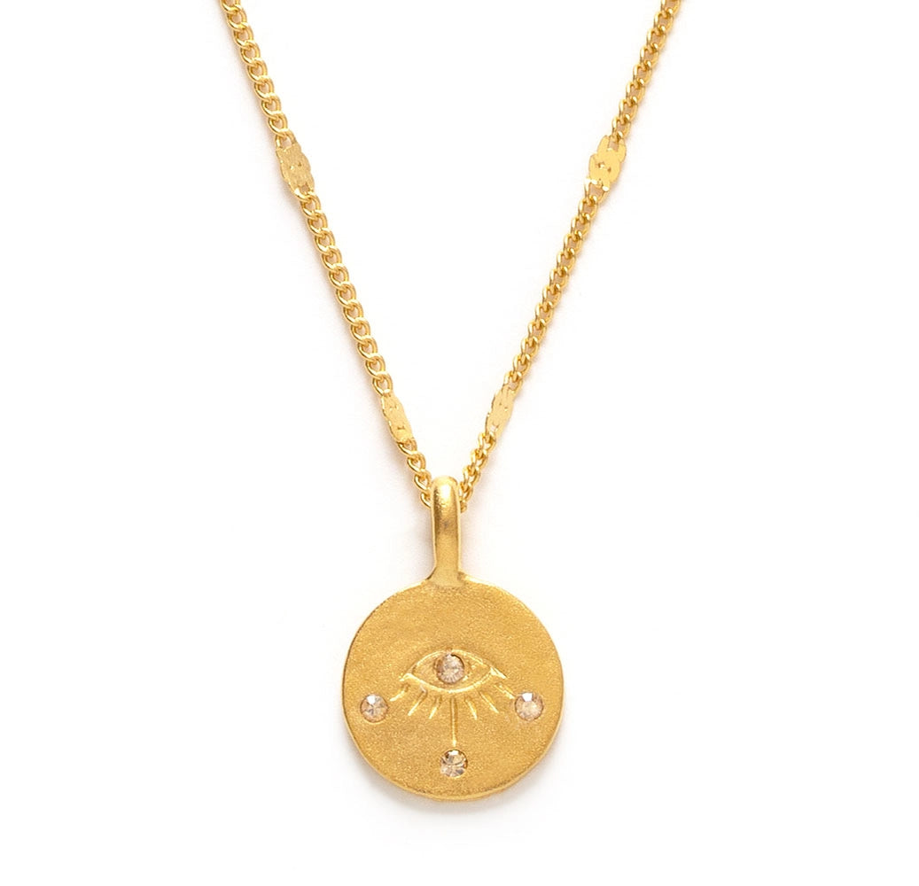 Eye of Protection Necklace | Crystal