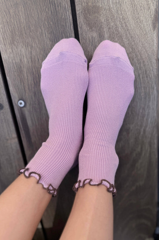 The Petite Ruffled Socks | Lilac