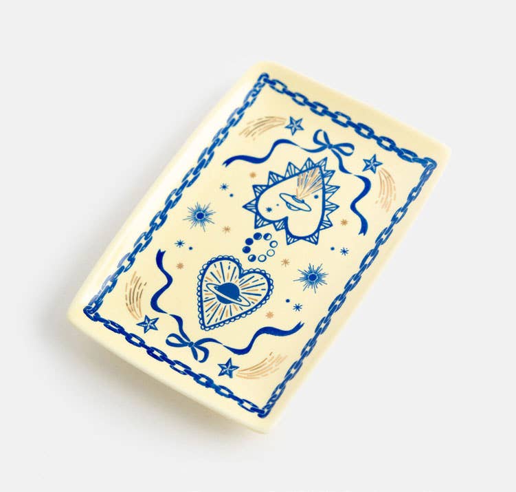 Indigo Icons Trinket Dish