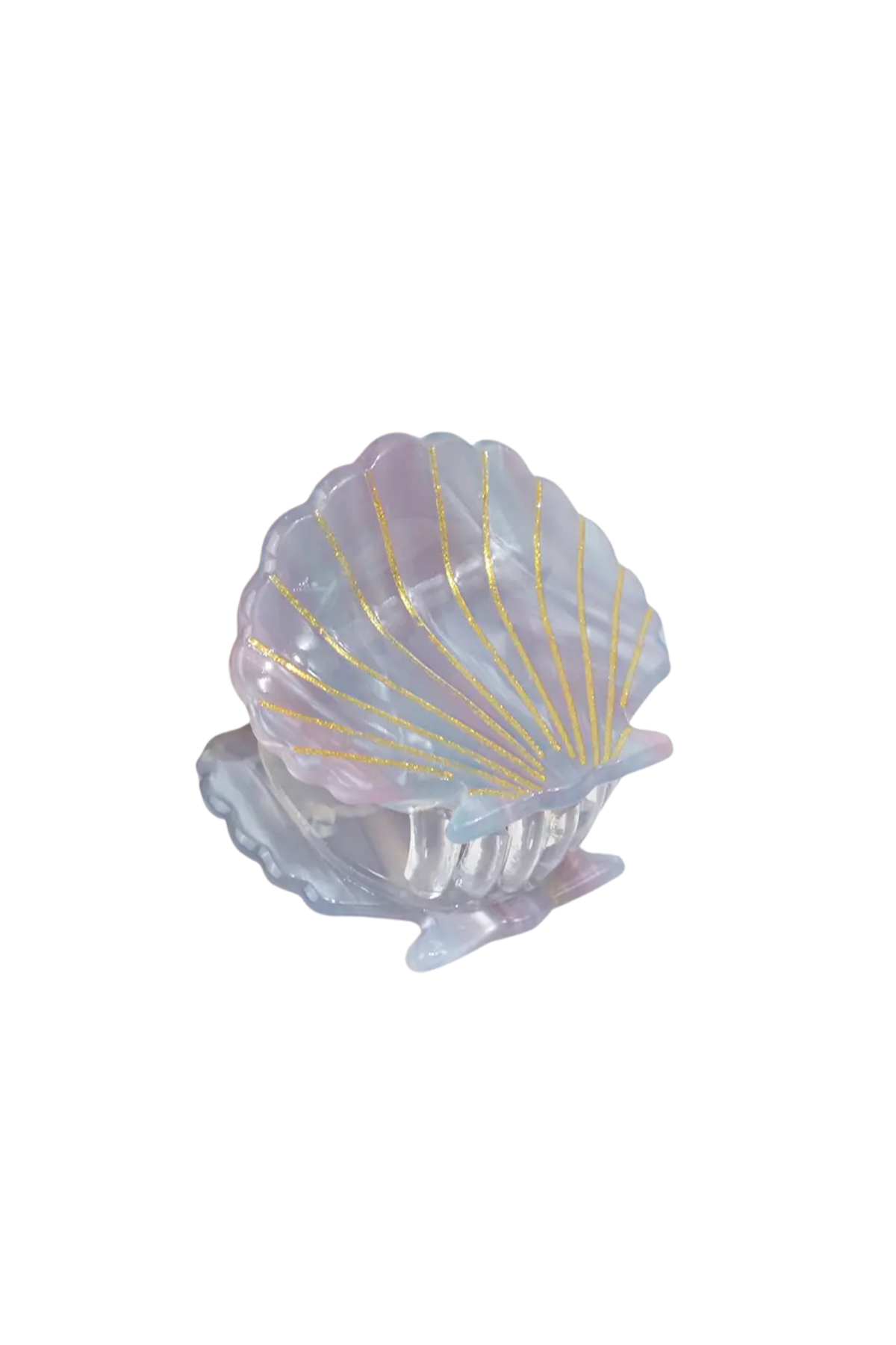 Scallop Shell Hair Claw | Gray