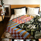 Checkered Stripe Tapestry Blanket | Fort Tilden