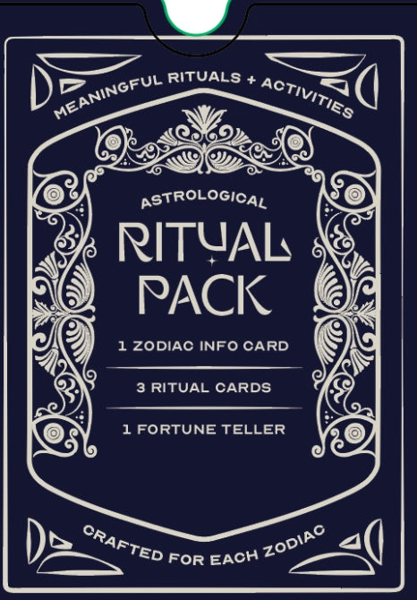 Zodiac Ritual Kit Intention Card Deck + Fortune Teller