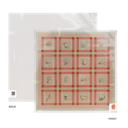 Pink Shell Art Print | 12 x 12