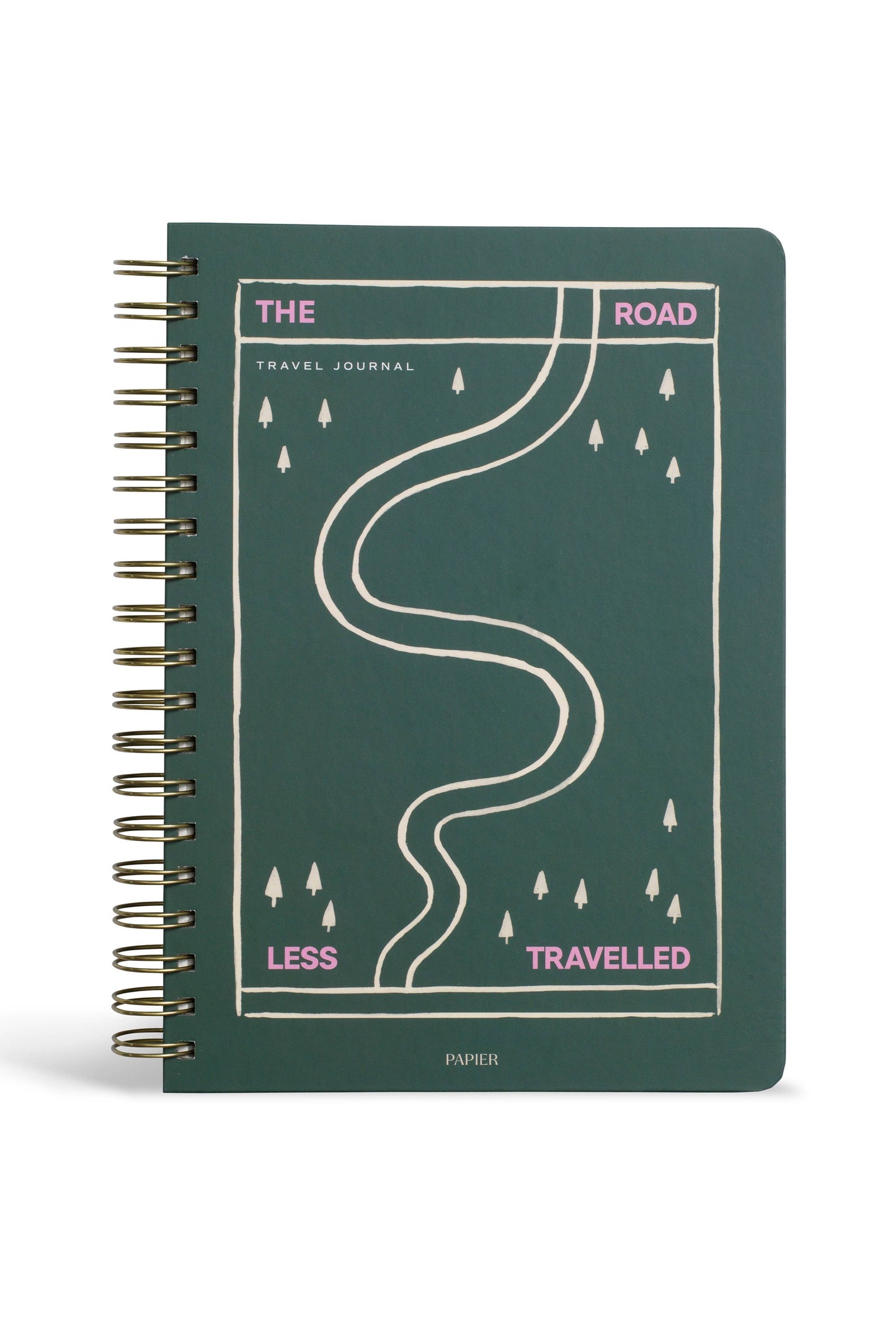 Hardcover Spiral Travel Journal