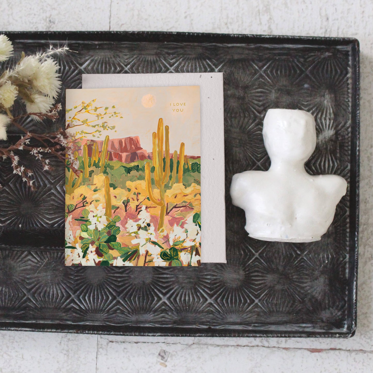 Desert Moonlight Love Card