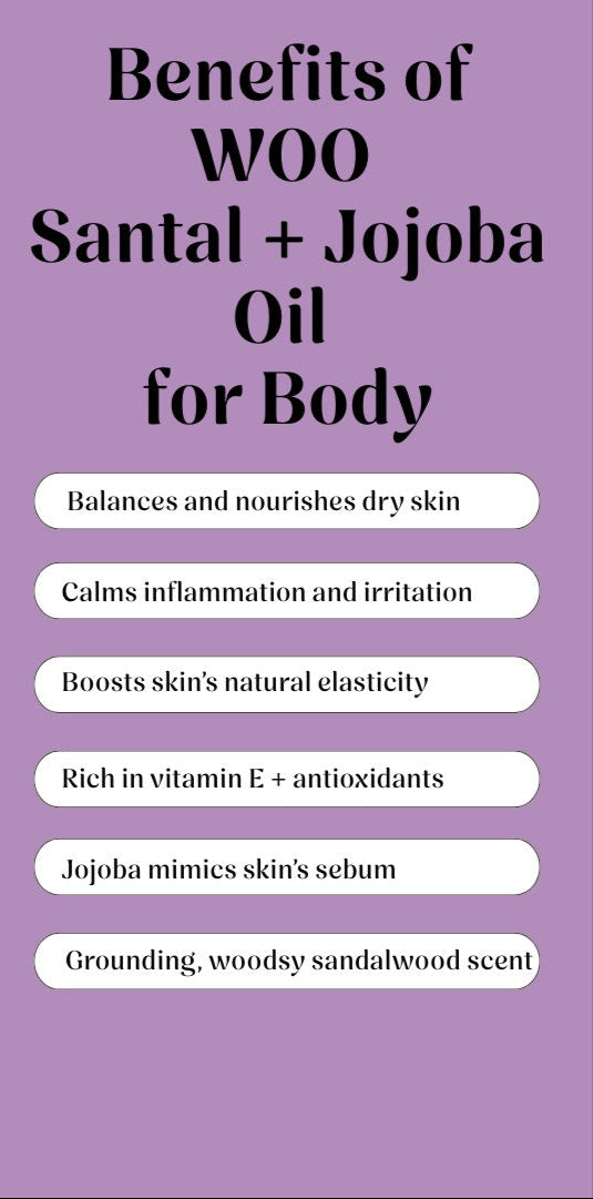 WOO Oil | Santal + Jojoba Oil