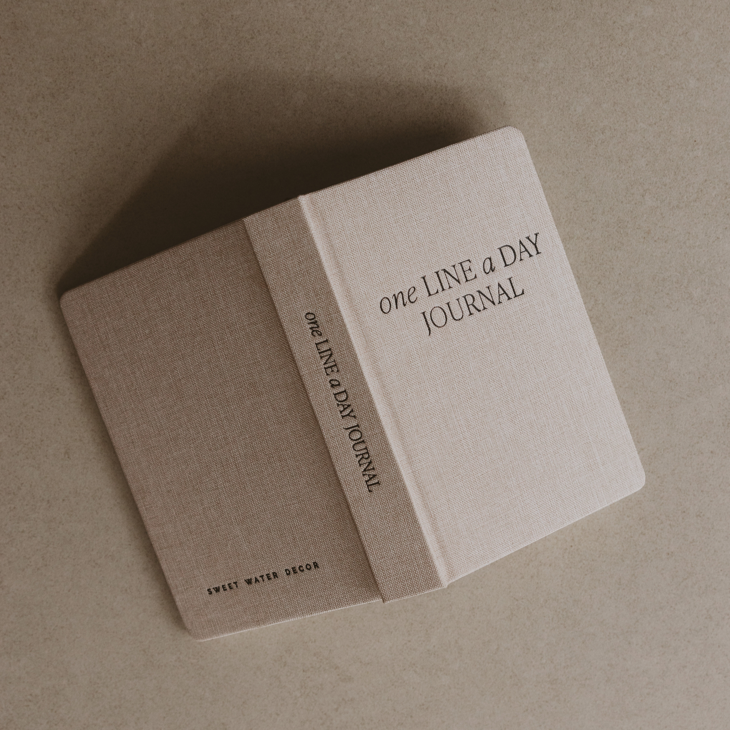 One Line A Day Fabric Journal | Tan