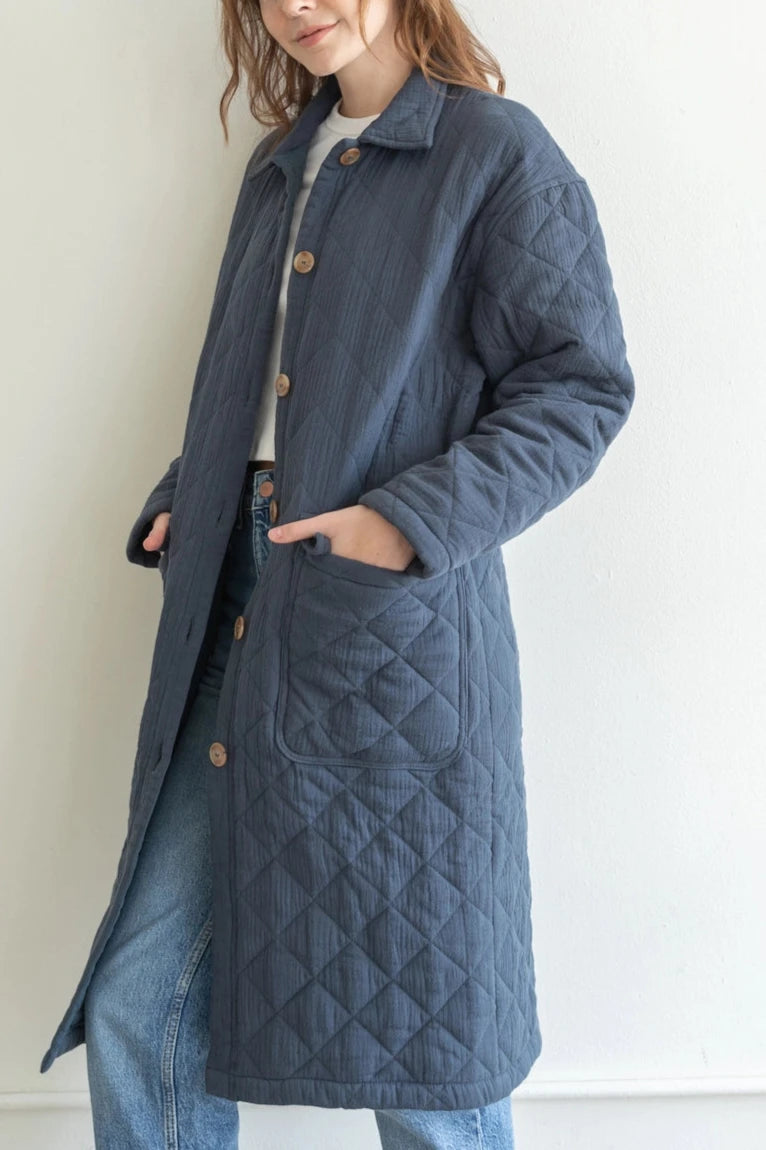 Winter Waters Quilted Coat