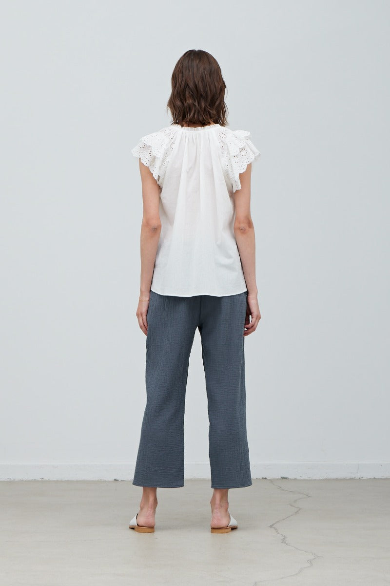 Cotton Gauze Pants | Lake